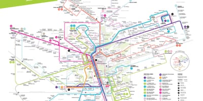 卢森堡公共汽车路线图