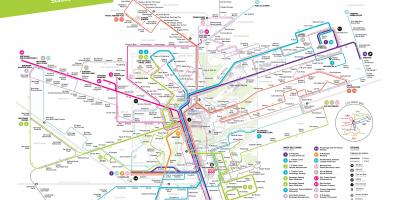 卢森堡公共汽车路线图